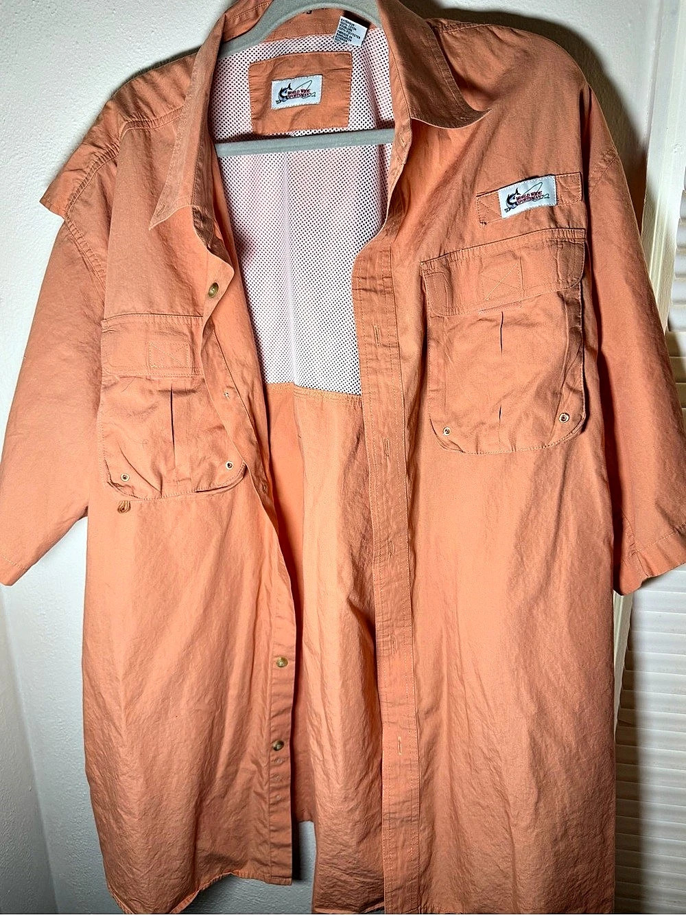 World Wide Sportsman Nylon Angler Long-Sleeve Fishing Shirt Fishing Shirt Orange